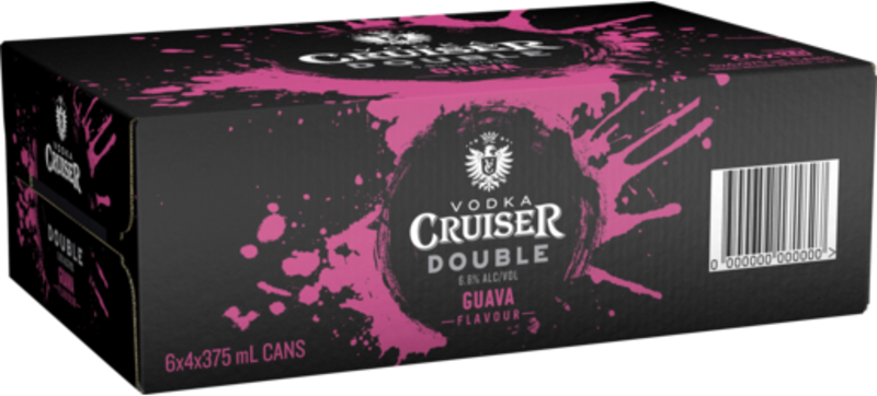 Vodka Cruiser Double Guava 6.8% Can 24X375ML
