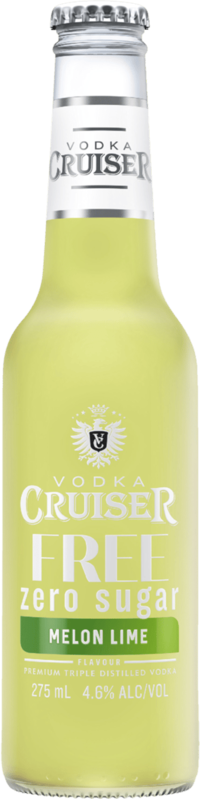 Vodka Cruiser No Sugar Melon Lime Bottle 4X275ML