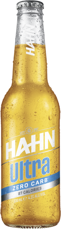 Hahn Ultra Zero Carb 4.2% Bottle 24X330ML