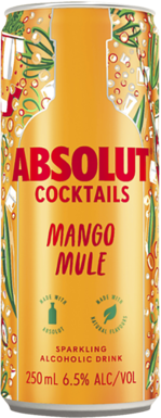 Absolut Mango Mule Cocktail Can 4X250ML