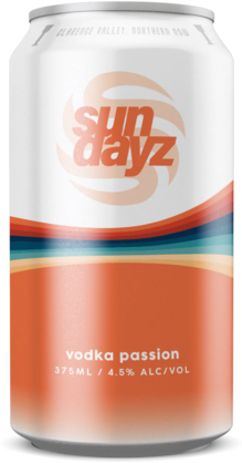 Sundayz Vodka Passion 4.5% Can 16X375ML
