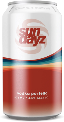 Sundayz Vodka Portello 4.5% Can 4X375ML