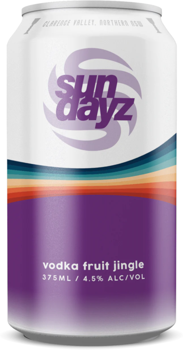 Sundayz Vodka Fruit Jingle 4.5% Can 4X375ML