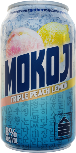 Mokoji Peach Lemon Soju Can 24X375ML