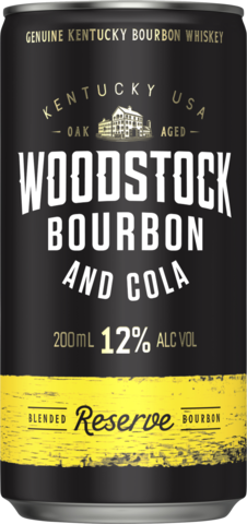 Woodstock Bourbon & Cola 12% Can 1X200ML