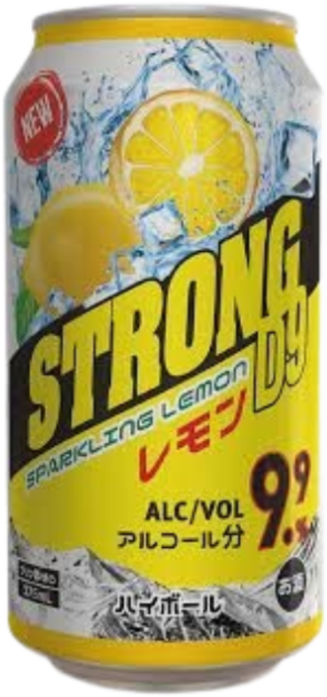 Strong D9 Sparkling Lemon Can 9.9% 1X375ML