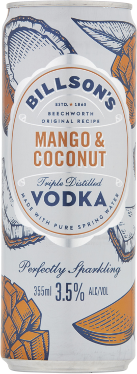 Billsons Vodka & Mango Coconut Can 24X355ML