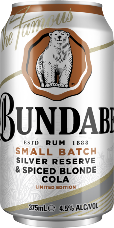 Bundaberg Silver Reserve Spiced Blonde Cola Can 4X375ML