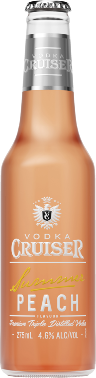 Vodka Cruiser Summer Peach Bottle 4X275ML