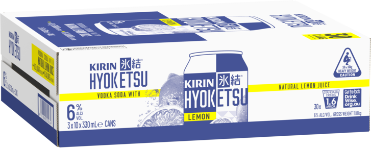Kirin Hyoketsu & Lemon 6% Can 3X10X330ML