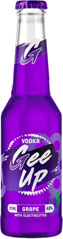 Gee Up Vodka Grape Bottle 4X275ML