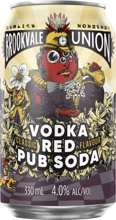 Brookvale Union Vodka Red Pub Soda Can 6X330ML
