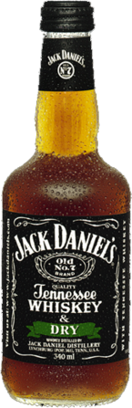 null Jack Daniels Tennessee Whiskey & Dry Bottle 4X340ML