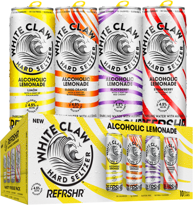 White Claw Seltzer Refrshr Variety Pack Can 10X330ML