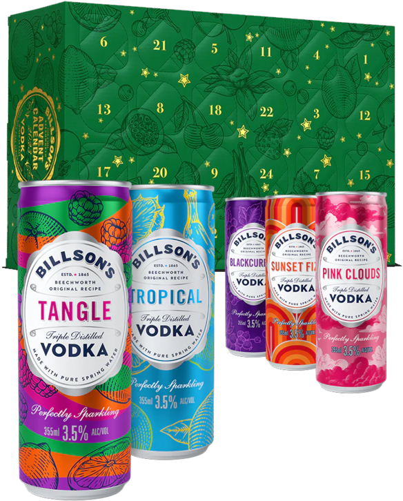 Billsons Advent Calendar Can 24x355ML Liquor Legends