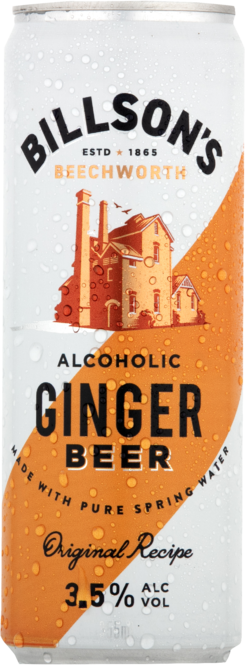 Billsons Ginger Beer Can 24X355ML