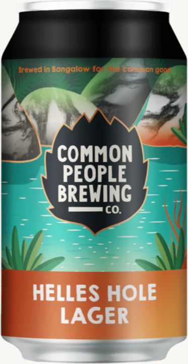 Common People Helles Hole Lager Can 4X375ML