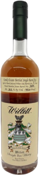 Willett 7YO 3 Rye Bourbon 51.2% 700ML