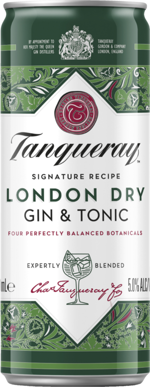 Tanqueray & Tonic Can 4X250ML