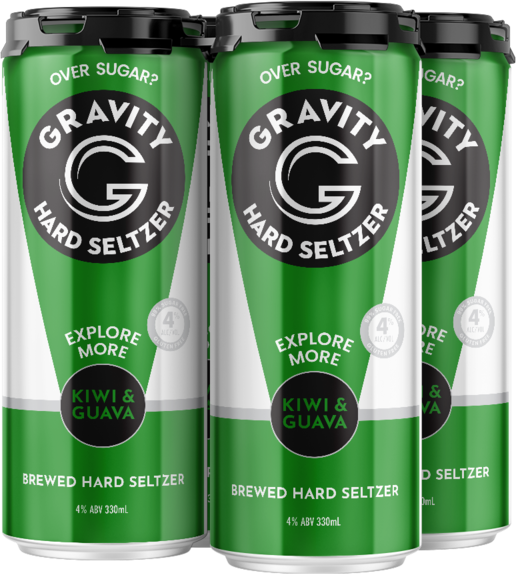 Gravity Seltzer Kiwi & Guava Can 4X330ML