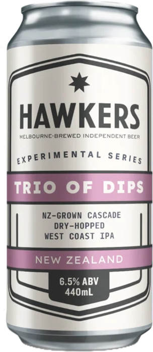 Hawkers Trio Of Dips NZ Can 4X440ML