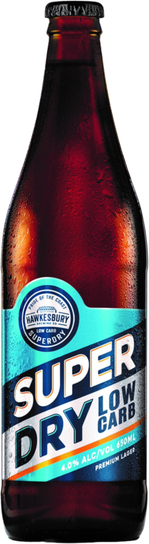 Hawkesbury Super Dry Low Carb Lager Tall 1X650ML