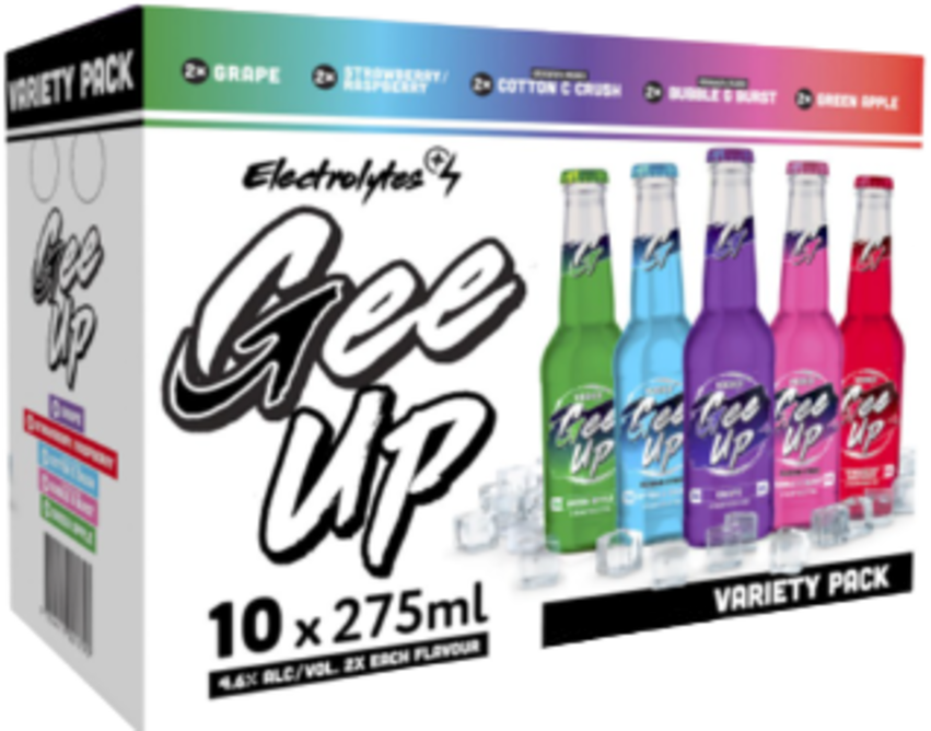 Gee Up Vodka Mixed Bottle 10X275ML
