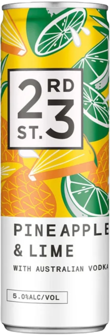 Twenty Third Street Pineapple Lime Can 4X300ML