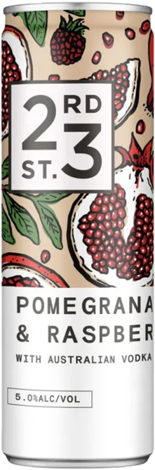 Twenty Third Street Pomegranate Raspberry Can 24X300ML