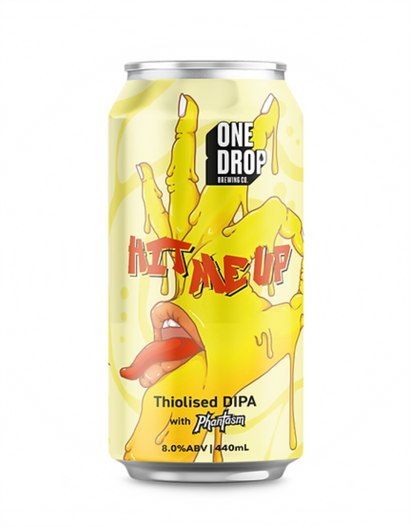 One Drop Brewing Hit Me Up Hazy DIPA Can 16X440ML