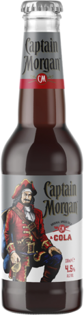 Captain Morgan Rum & Cola 4.5%  Bottle 1X330ML