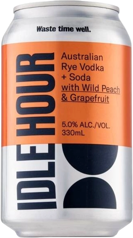 Idle Hour Vodka & Soda Wild Peach & Grapefruit Can 1X330ML