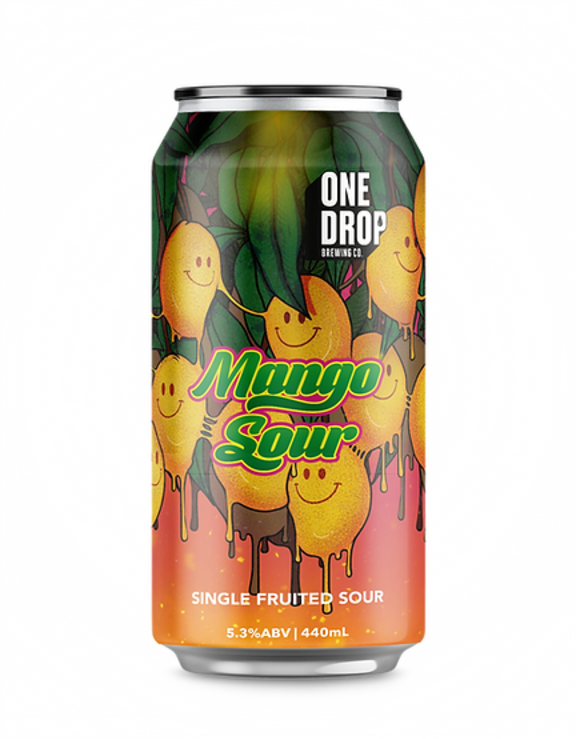 One Drop Mango Sour Can 16X440ML