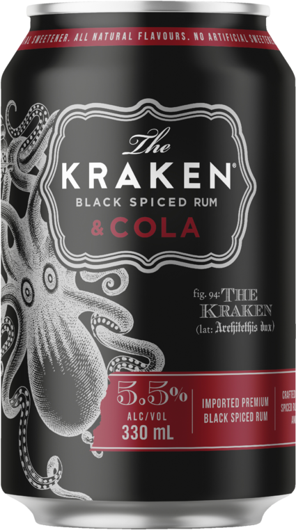 The Kraken Spiced Rum & Cola Can 4X330ML