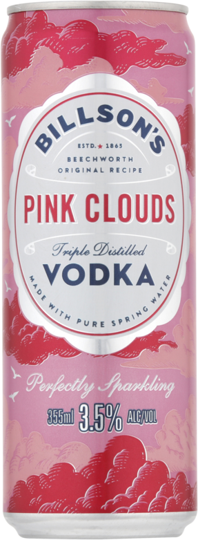 Billsons Vodka & Pink Clouds Can 24X355ML