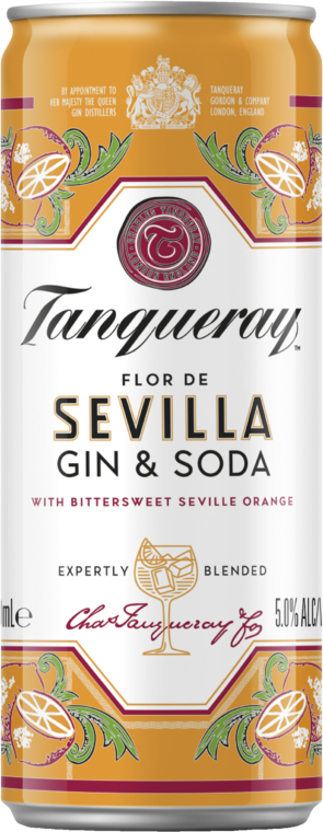 Tanqueray Sevilla & Soda Can 24X250ML