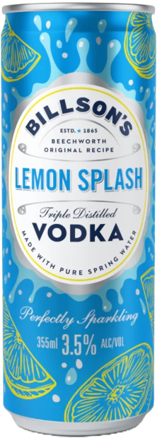 Billsons Vodka & Lemon Splash Can 4X355ML