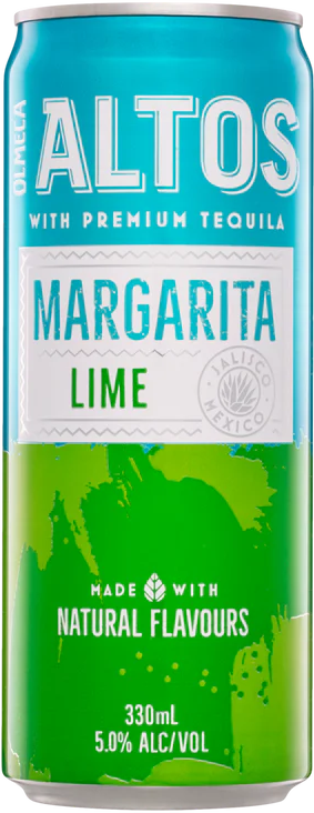 Altos Margarita Lime Can 4X330ML