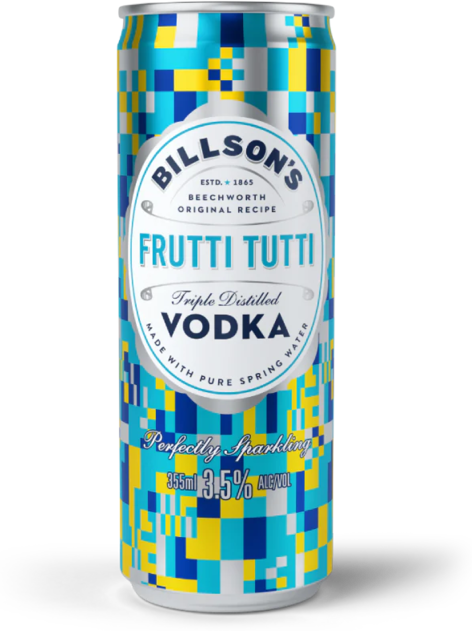 Billsons Vodka & Tutti Frutti Can 4X355ML