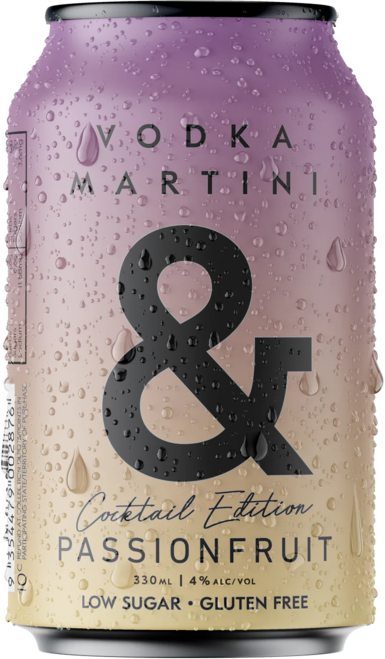 Ampersand Vodka & Martini Passionfruit Canx330ml 1X330ML