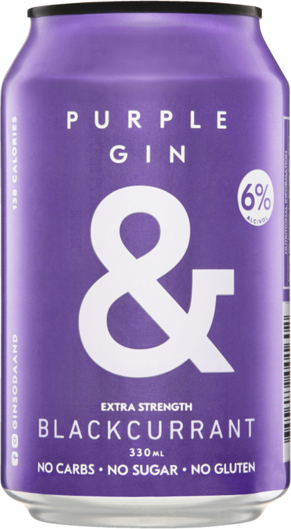 Ampersand Purple Gin & Soda Can 4X330ML