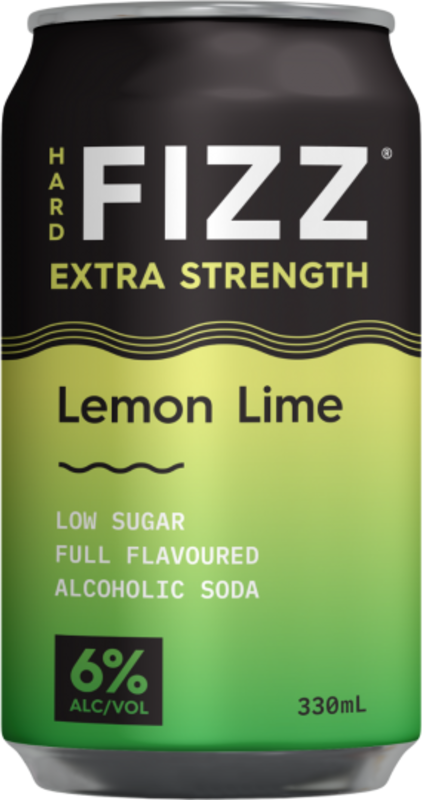Hard Fizz Extra Strength Lemon Lime Can 16X330ML