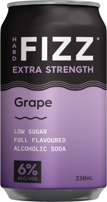 Hard Fizz Extra Strength Grape Can 4X330ML