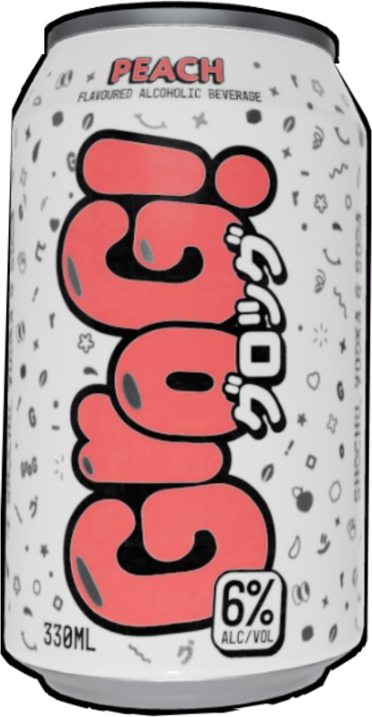 Grog Peach Can 16X330ML