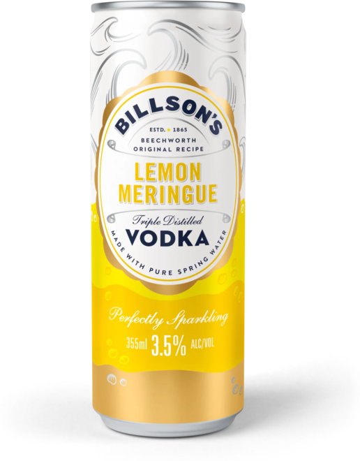 Billsons Vodka & Lemon Meringue Can 1X355ML Liquor Legends