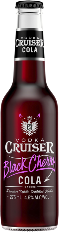 Vodka Cruiser Black Cherry Cola Bottle 24X275ML