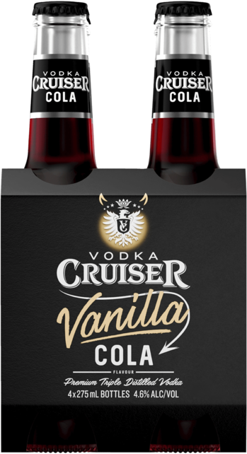Vodka Cruiser Vanilla Cola Bottle 4X275ML