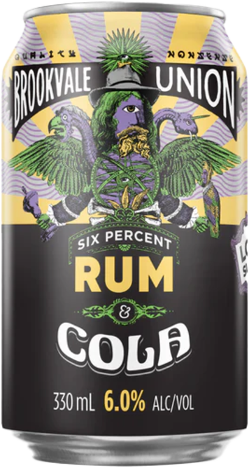 Brookvale Union 6% Rum & Cola Can 1X330ML