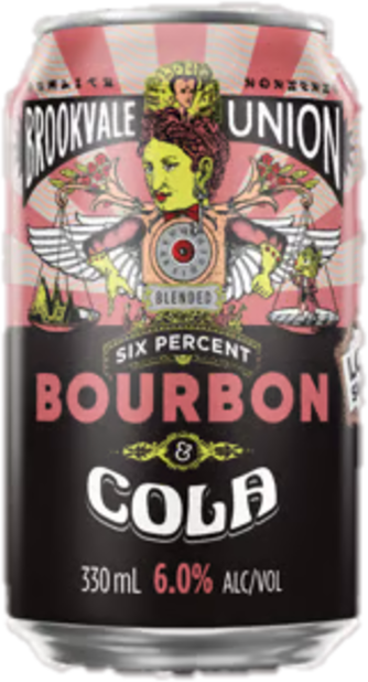 Brookvale Union 6% Bourbon & Cola Can 1X330ML