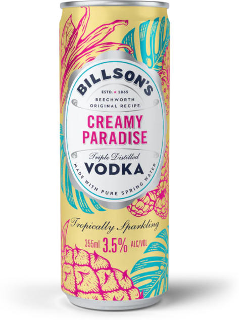 Billsons Creamy Paradise Can 4X355ML